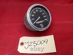 Vintage Stewart Warner 160mph Black & White 3 1/2 Speedometer Gauge 820343