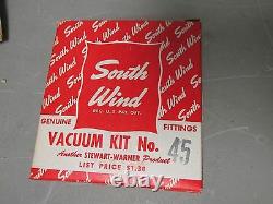 Vintage Stewart Warner South Wind Heater Vacuum Repair Kit #45 Nos Sw