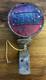 Vintage Stop Brake Light Glass Lens Motorcycle Hot Rod Accessory Dated 1943