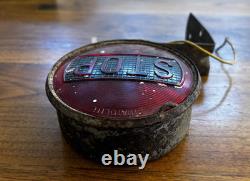 Vintage Stop Brake Light Glass Lens Motorcycle Hot Rod Accessory Dated 1943