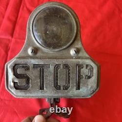 Vintage Stop Brake Light Glass Lens Motorcycle Hot Rod Accessory HTF