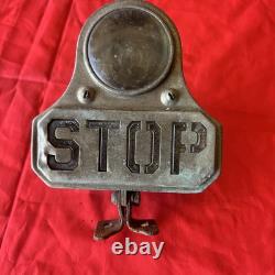 Vintage Stop Brake Light Glass Lens Motorcycle Hot Rod Accessory HTF