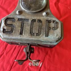 Vintage Stop Brake Light Glass Lens Motorcycle Hot Rod Accessory HTF