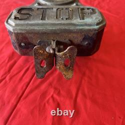 Vintage Stop Brake Light Glass Lens Motorcycle Hot Rod Accessory HTF