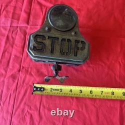 Vintage Stop Brake Light Glass Lens Motorcycle Hot Rod Accessory HTF
