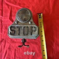 Vintage Stop Brake Light Glass Lens Motorcycle Hot Rod Accessory HTF
