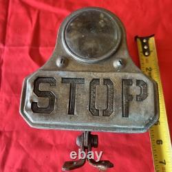 Vintage Stop Brake Light Glass Lens Motorcycle Hot Rod Accessory HTF