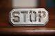 Vintage Stop Brake Light Glass Lens Motorcycle Hot Rod Rat Rod Accessory