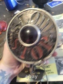 Vintage Stop Brake Light Glass Lens Motorcycle Hot Rod Rat Rod Accessory