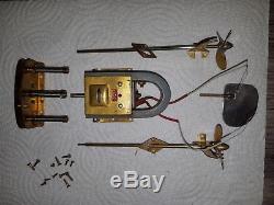 Vintage TMY Japan 1950`s Toy Boat Twin Screw Inboard Electric Parts Working