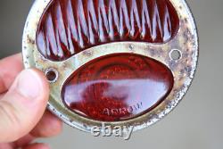 Vintage Taillight Glass Lens License plate topper car motorcycle auto accessory
