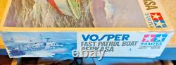 Vintage Tamiya 1/72 Vosper Fast Patrol Boat Kit 7201 Open box, parts in bags
