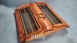 Vintage Teak Glass Skylight Butterfly Hatch Varnished Traditional Boat Parts