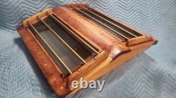 Vintage Teak Glass Skylight Butterfly Hatch Varnished Traditional Boat Parts