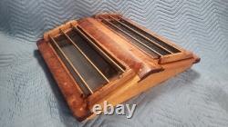 Vintage Teak Glass Skylight Butterfly Hatch Varnished Traditional Boat Parts