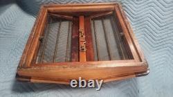 Vintage Teak Glass Skylight Butterfly Hatch Varnished Traditional Boat Parts