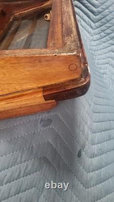 Vintage Teak Glass Skylight Butterfly Hatch Varnished Traditional Boat Parts
