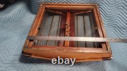 Vintage Teak Glass Skylight Butterfly Hatch Varnished Traditional Boat Parts