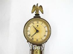 Vintage Telechron Wall Clock with Eagle Boat Ship for Parts/Repair