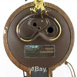 Vintage Telechron Wall Clock with Eagle Boat Ship for Parts/Repair