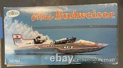 Vintage Testors Miss Budweiser Race Boat Withadded Extra Chrome Parts Pack Allison