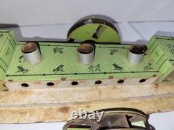 Vintage Tin Windup Bettsy Green # 165 Toys 26 Sidewheel Boat Parts /Repair