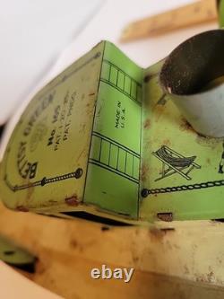 Vintage Tin Windup Bettsy Green # 165 Toys 26 Sidewheel Boat Parts /Repair