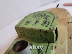 Vintage Tin Windup Bettsy Green # 165 Toys 26 Sidewheel Boat Parts /Repair