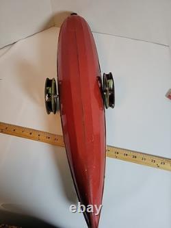 Vintage Tin Windup Bettsy Green # 165 Toys 26 Sidewheel Boat Parts /Repair