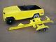 Vintage Tonka Pressed Steel, Yellow Jeepster With Boat Trailer Parts Or Custom