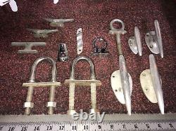 Vintage Torpedo Shaped Boat Cleats & Parts Tie Down Lot of 13 PCs