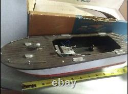 Vintage -Toy Boat -Fleet Line, Sea Babe Speedboat For Parts or Repair withBox