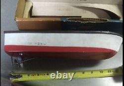 Vintage -Toy Boat -Fleet Line, Sea Babe Speedboat For Parts or Repair withBox