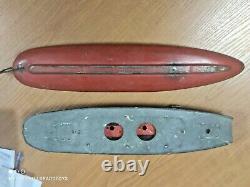 Vintage Toy Boat Ship Wind Up Gdr Ddr Germany Ww2 Antique Tin Metal For Parts