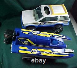 Vintage Toy Nylint SUV, Boat, Motor, Trailer Battery Operated NAPA Auto Parts