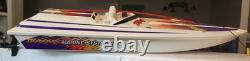 Vintage Traxxas Marine Systems 21 Blast RC Boat Untested For Parts Or Repair