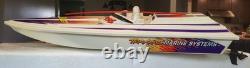 Vintage Traxxas Marine Systems 21 Blast RC Boat Untested For Parts Or Repair