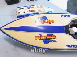Vintage Traxxas Nitro Vee Boat For Parts Or Repair Vintage Traxxas Nitro Vee Boat For Parts Or Repair
