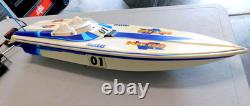 Vintage Traxxas Nitro Vee Boat For Parts Or Repair