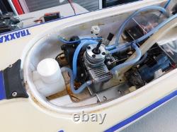 Vintage Traxxas Nitro Vee Boat For Parts Or Repair
