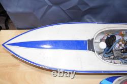 Vintage Traxxas Nitro Vee RC Boat For Parts Or Repair L@@K