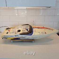 Vintage Traxxas Villain EX 31 RC Racing Boat Twin Motor 14.4V Project/Parts