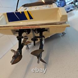 Vintage Traxxas Villain EX 31 RC Racing Boat Twin Motor 14.4V Project/Parts