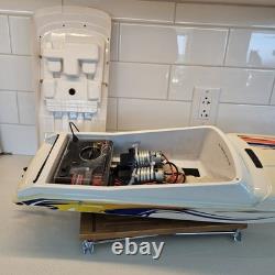 Vintage Traxxas Villain EX 31 RC Racing Boat Twin Motor 14.4V Project/Parts