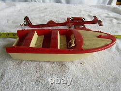 Vintage Truck Boat Trailer Tonka Clipper Plastic Ship Restore Parts Red White