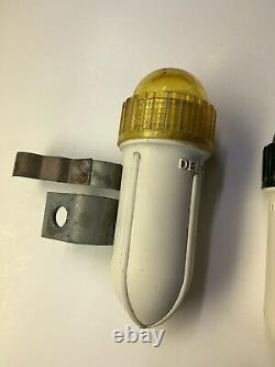 Vintage Twin Delta Bicycle Light-Red Boat Yellow Please Read Description Parts