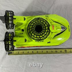 Vintage Tyco Mini Typhoon II 2 RC Boat 9.6V FOR PARTS OR PROJECT No Remote Neon