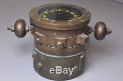 Vintage US NAVY Bureau Of Ships #5 Compass Mark VII Bronze