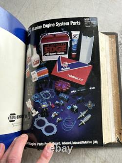 Vintage United Service Motors Small Engine Parts Catalog Binder Ford Marine Boat