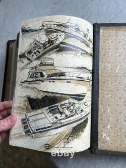 Vintage United Service Motors Small Engine Parts Catalog Binder Ford Marine Boat